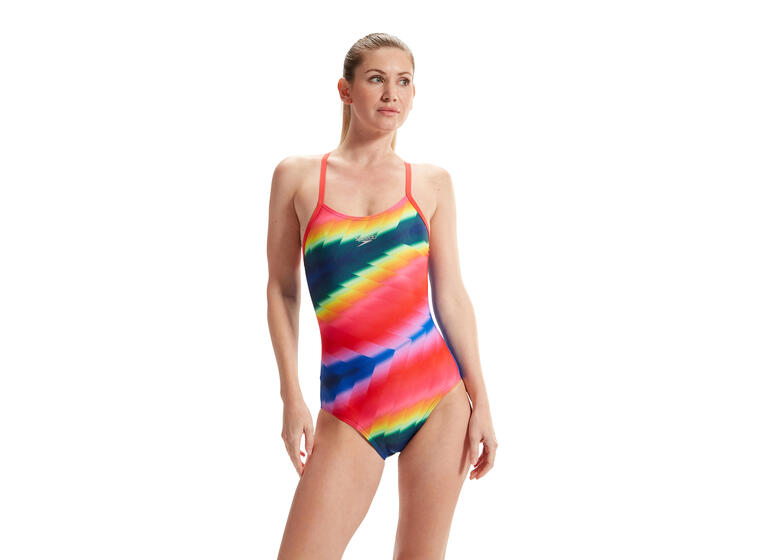 Allover Fixed Crossback Badedrakt 34 Speedo | Flerfarget | ECO Endurance+ 