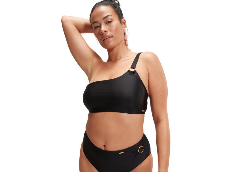 Asymmetric Shaping Top Bikini 38 Speedo | Svart | ECO BodyFit Rec 