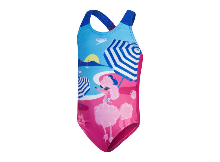 Digital Printed Badedrakt jr 98 Speedo | Rosa/Blå | ECO EnduraBrite 