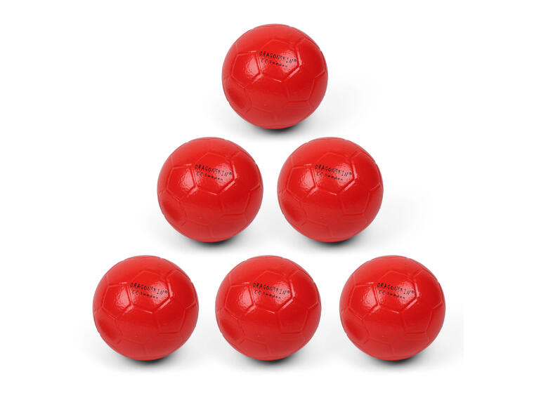 Dragonskin Håndballpakke Rød ( 6) 6 stk | Str 0 | Myke skumhåndballer 
