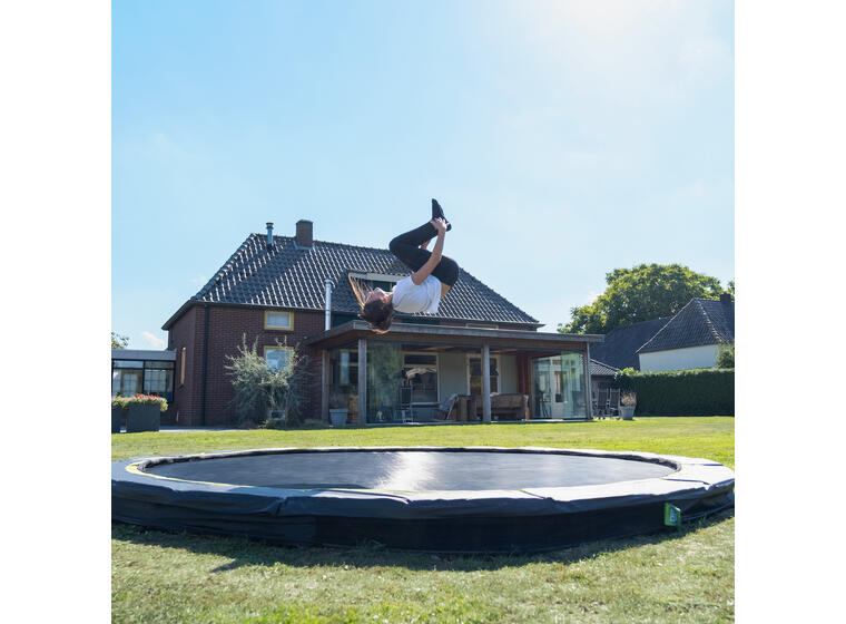 EXIT Silhouette Sports Bakketrampoline 427 cm | Svart | Uten sikkerhetsnett 