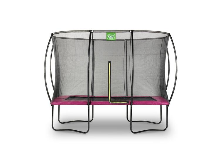 EXIT Silhouette trampoline 214 x 305 cm | Rosa | Sikkerhetsnett 