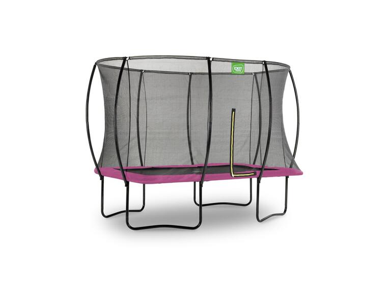EXIT Silhouette trampoline 214 x 305 cm | Rosa | Sikkerhetsnett 