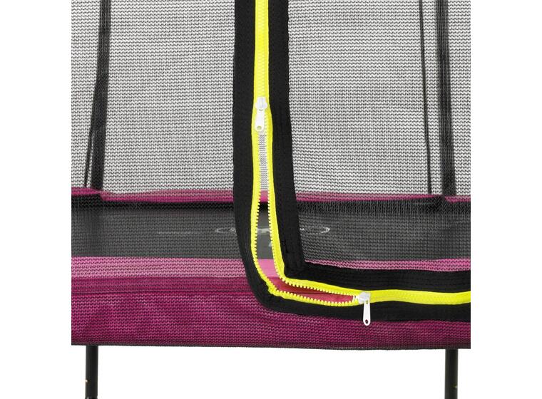 EXIT Silhouette trampoline 214 x 305 cm | Rosa | Sikkerhetsnett 