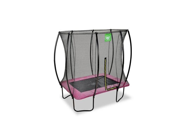 EXIT Silhouette trampoline 214 x 305 cm | Rosa | Sikkerhetsnett 