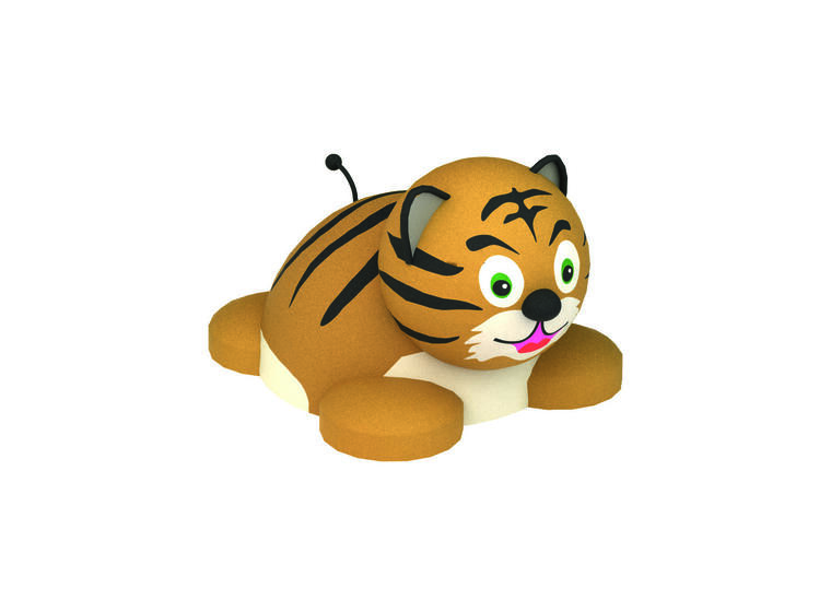 Gummifigur | Liten tiger Til skoler, lekeplasser og parker 