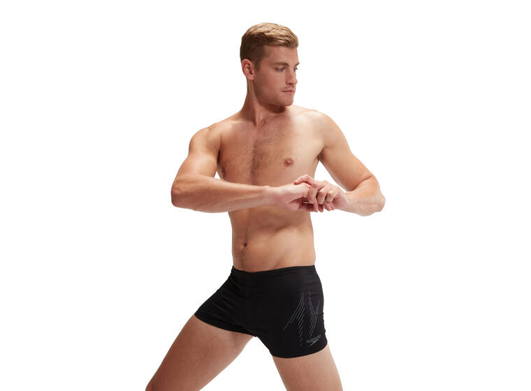 HyperBoom Placement Short Badebukse 30 Speedo | Svart/Grå | ECO Endurance+ 