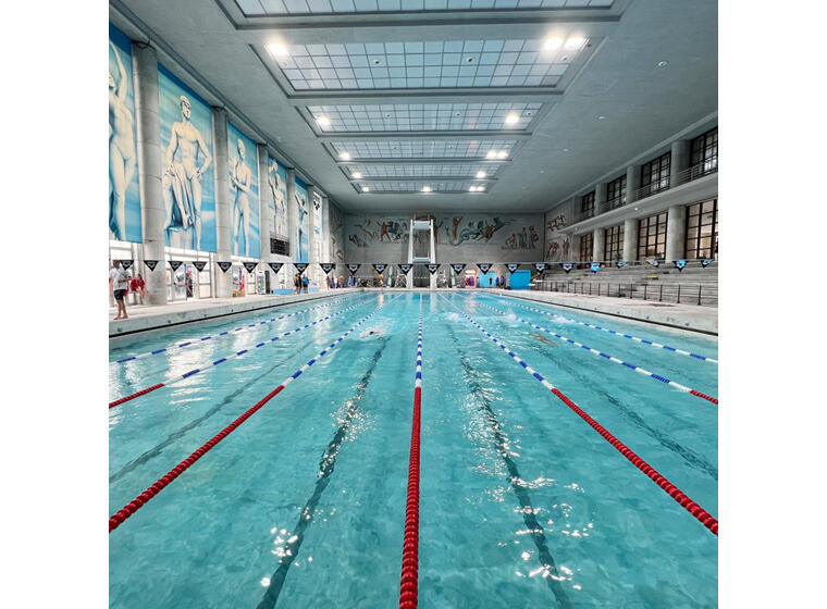 Malmsten Classic PRO™ Racing Lane 25 m 25 m Banetau | 100 mm | Blå/Hvit 