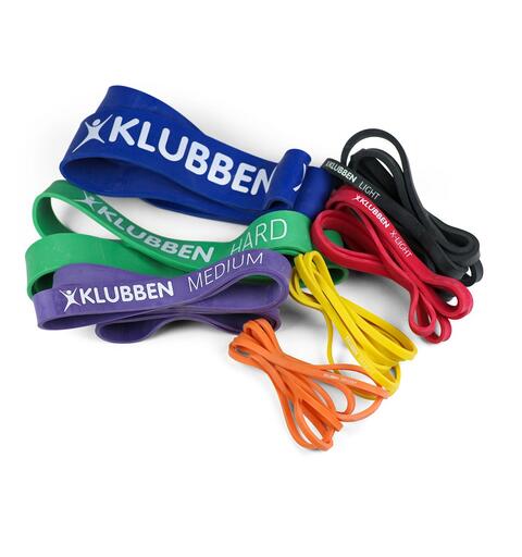 Powerband - lang, rund treningsstrikk 10 stk. | Velg belastning
