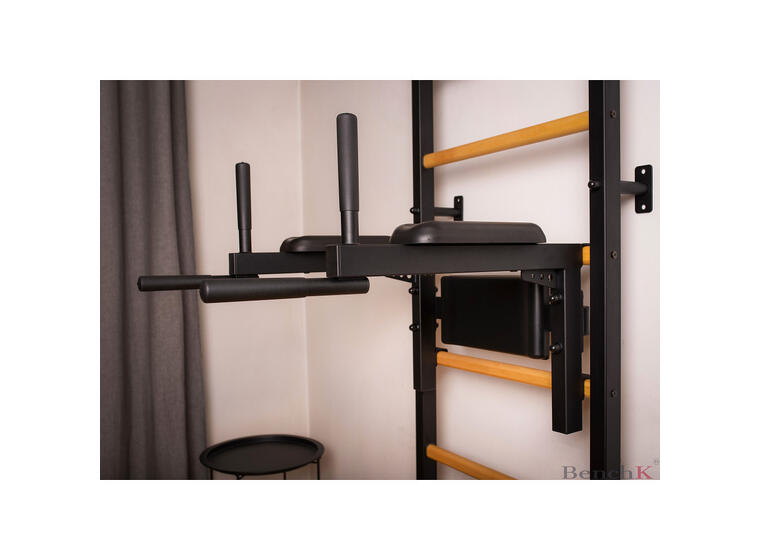 Ribbevegg BenchK 312B Svart Pull-up | Høydejusterbar dip bar 