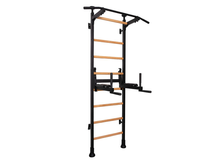 Ribbevegg BenchK 512 Svart Pull-up stang | Høydejusterbar dip bar 