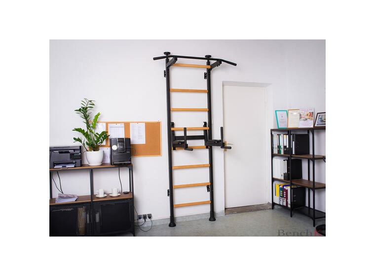 Ribbevegg BenchK 512 Svart Pull-up stang | Høydejusterbar dip bar 