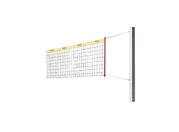 Sandvolleyball-sett Stabil Plastbelagt vaiernett 9,5 m | Stolper 