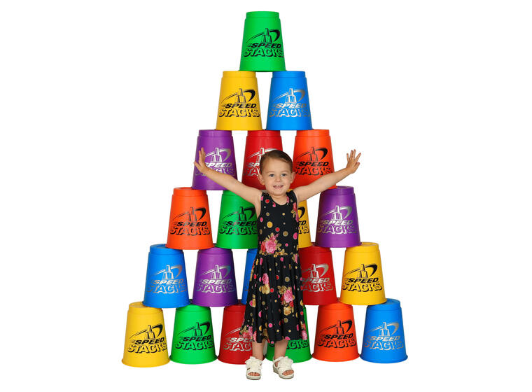 Speed Stacks Jumbo Sett 12 12 store kopper | Assorterte farger 