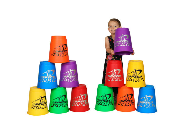 Speed Stacks Jumbo Sett 12 12 store kopper | Assorterte farger 