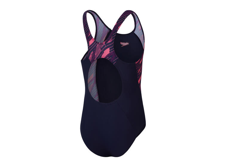 Splice HyperBoom Badedrakt jr 116 Speedo | Svart/Rosa | ECO EnduraFlex 