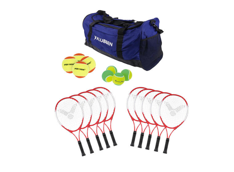 Tennissett for barn - nivå 1 10 tennisracketer | 24 tennisballer 