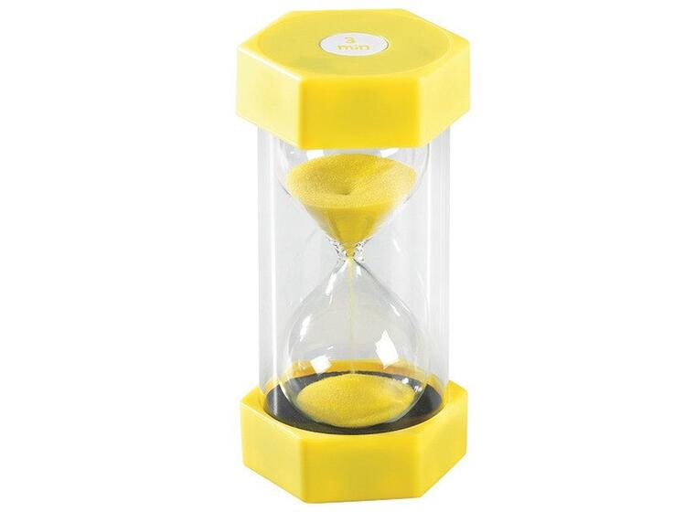 Timeglass 3 minutter med farget sand 