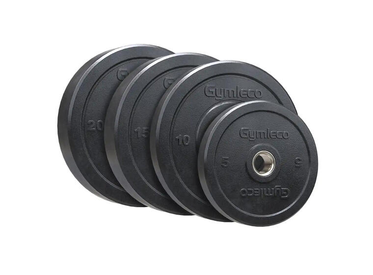Vektskive Hi-temp Bumper Plates 5 kg Gymleco | Hull: 50 mm | Svart 