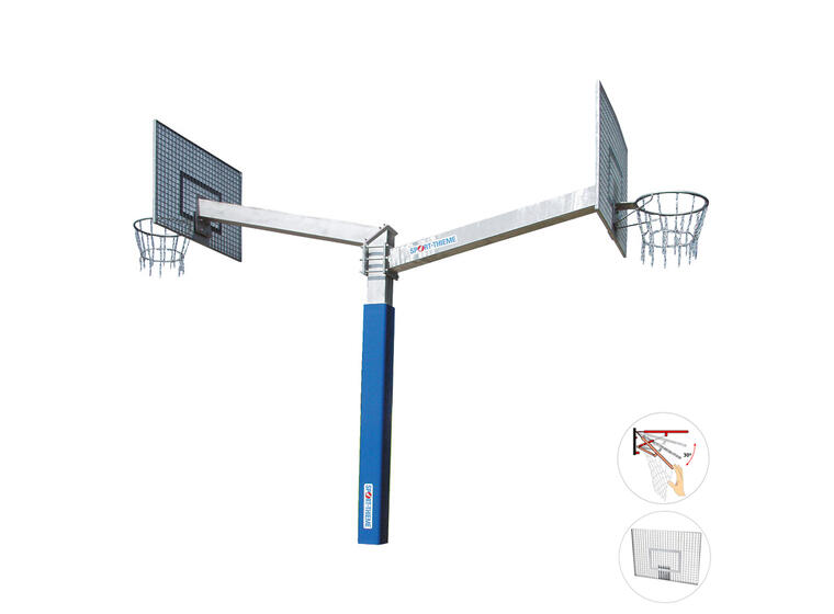 Basketballstativ Fair Play Duo Silent 2 To høyder | Gitter bakplate | Dunkering 