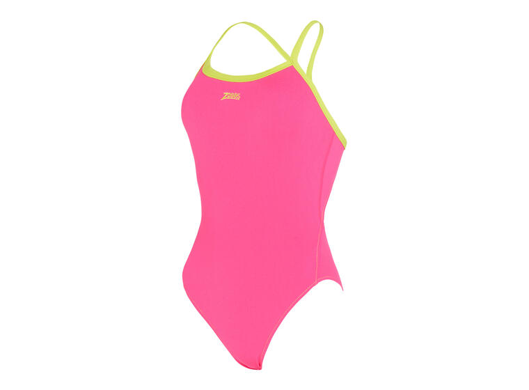 Blaze Skyback Badedrakt EU42 Zoggs | Rosa/Lime | Ecolast+ 