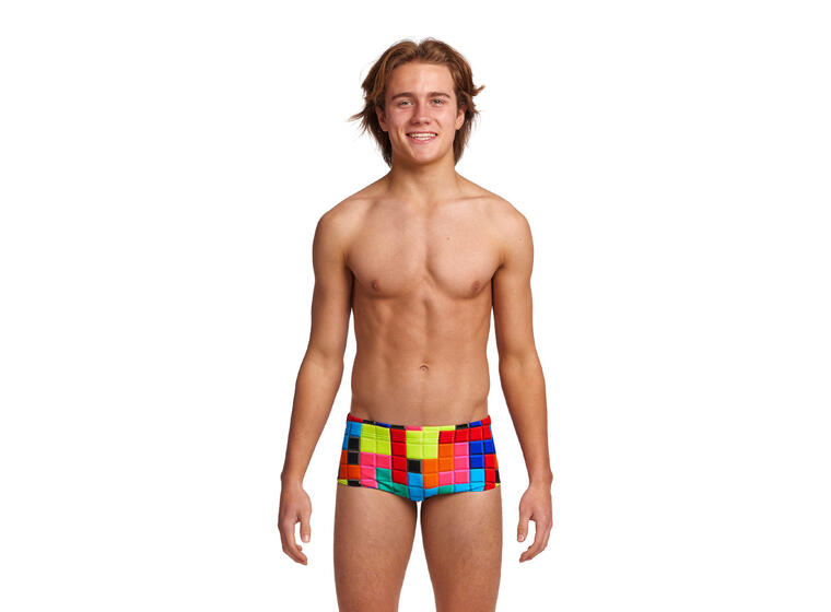 Blocked Badebukse jr 140cm Funky Trunks | Sidewinder Trunks