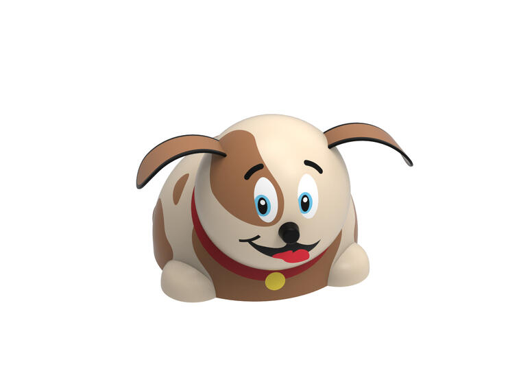 Gummifigur | Liten hund Til skoler, lekeplasser og parker 