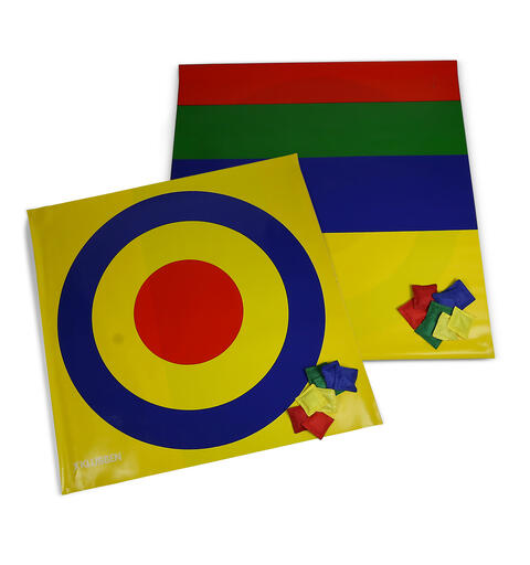 Matte med blink og shuffle| 100 x 100 cm Inkludert 8 erteposer