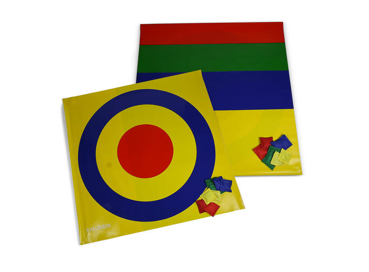 Matte med blink og shuffle| 100 x 100 cm Inkludert 8 erteposer 