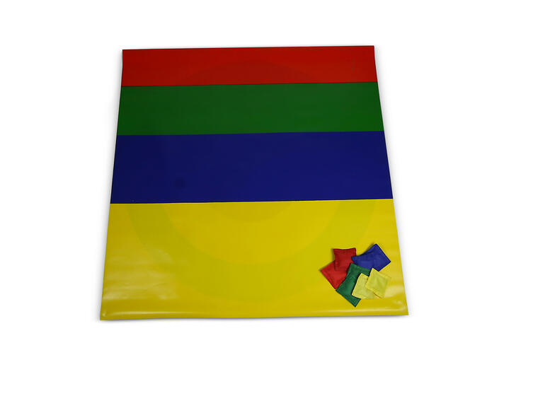Matte med blink og shuffle| 100 x 100 cm Inkludert 8 erteposer 