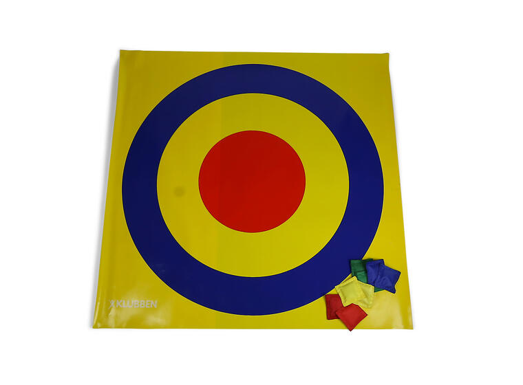 Matte med blink og shuffle| 100 x 100 cm Inkludert 8 erteposer 