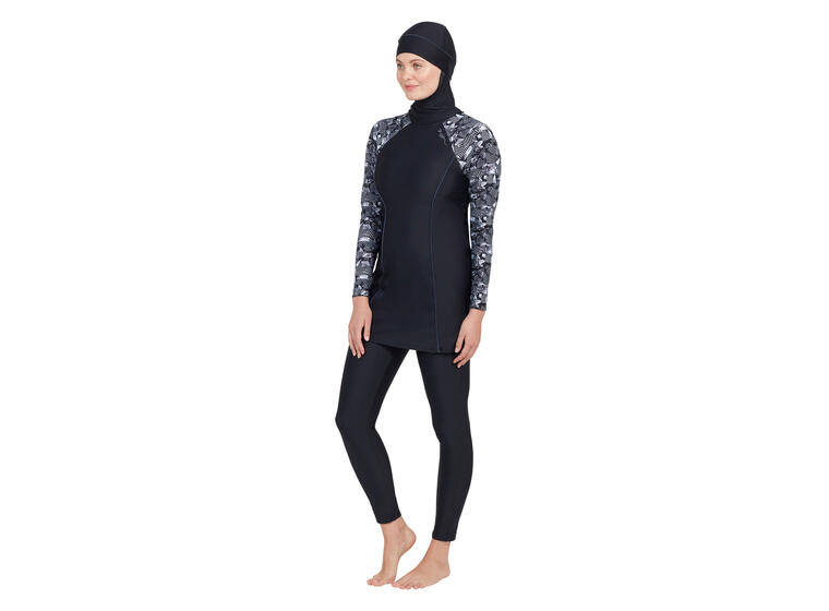 Metro Modesty Burkini EU34 Zoggs | Svart/Flerfarget | Elastomax 