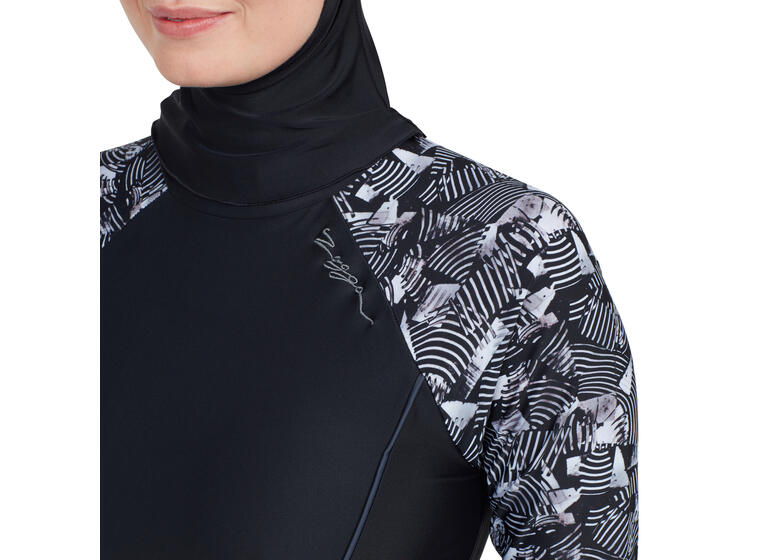 Metro Modesty Burkini EU34 Zoggs | Svart/Flerfarget | Elastomax 