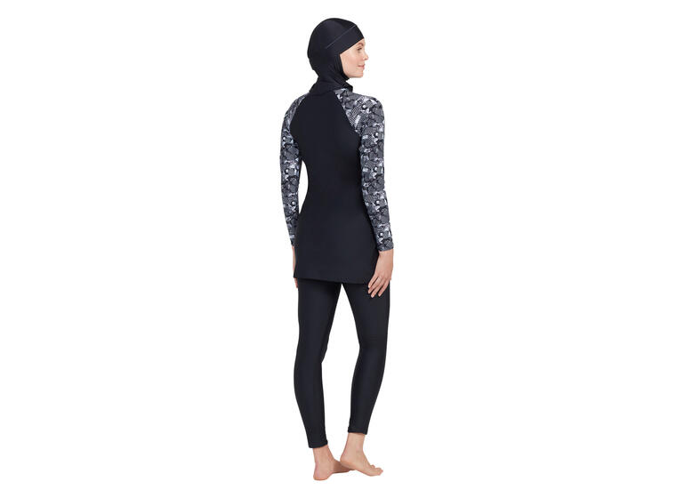 Metro Modesty Burkini EU34 Zoggs | Svart/Flerfarget | Elastomax 