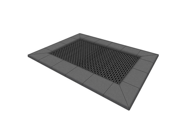 Nedfelt trampoline Adventure + Til offentlige lekeplasser 