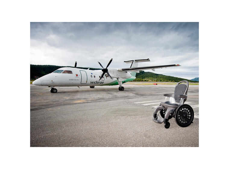 Rullestol Easy Roller Standard 2 Sykehus | Flypass | Med puter 