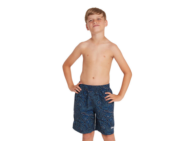 Seacrest Printed 15 Badeshorts jr 128cm Zoggs | Blå/Flerfarget | Ecodura 