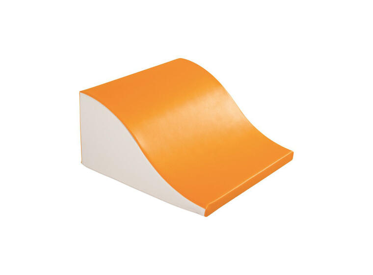 Skummodul | Bølge i skum 60x60x7/30 cm | oransje/ivory 