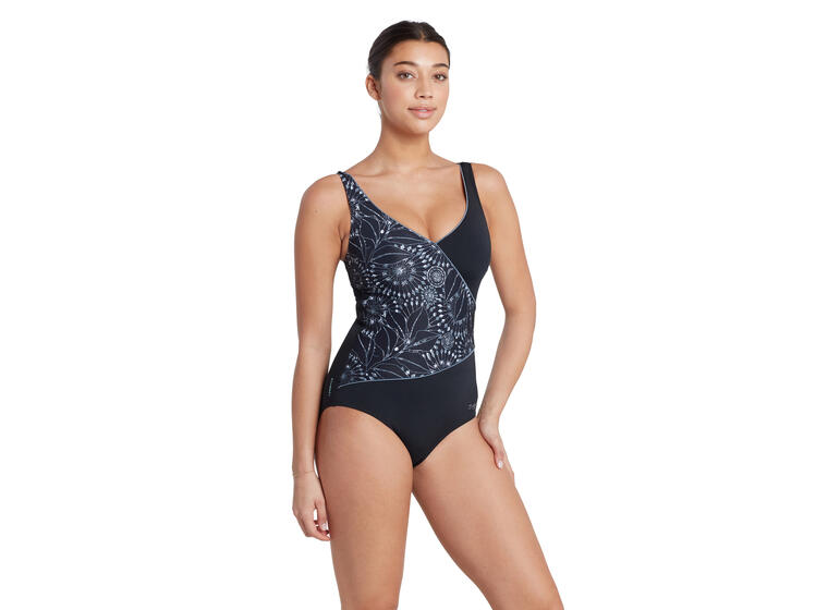 Stellar Wrap Front Badedrakt EU36 Zoggs | Flerfarget | Ecolast+ 