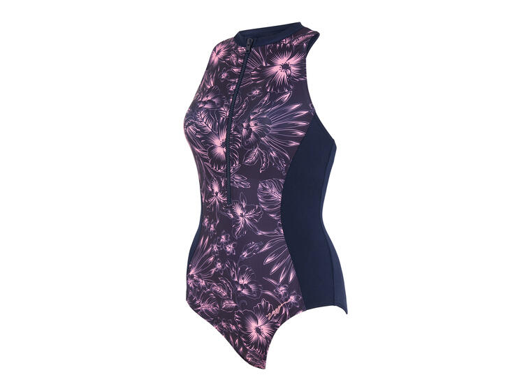 Sunset Bloom Zip One Piece Badedrakt 46 Zoggs | Blå/ Flerfarget | Ecolast 