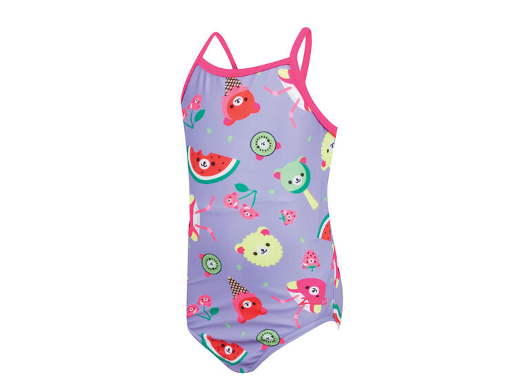 Teddy Fruits Tex Back Badedrakt 92cm Zoggs | Lilla/Flerfarget| Ecolast 