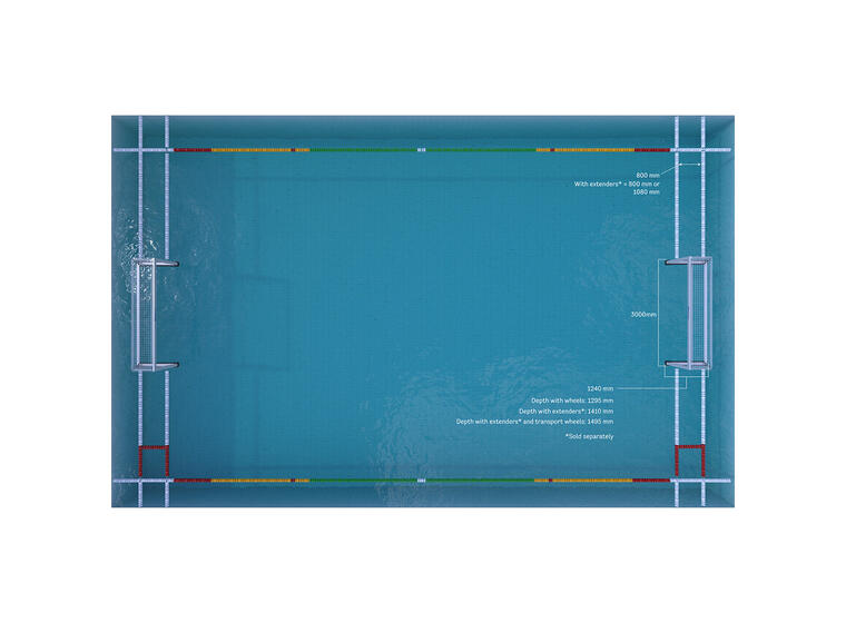 Vannpolo Mål Multi PRO 3 meter 