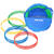 Gymnastikkringer Pvc 50 cm | Assortert 50 cm | 10 stk med oppbevaringsbag 