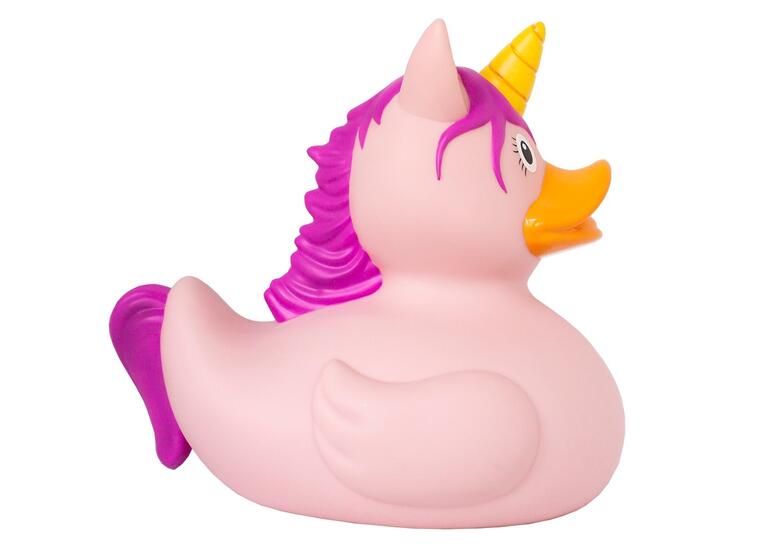 Badeand Stor | 23 cm | rosa Ekstra stor badeand - Enhjørning 