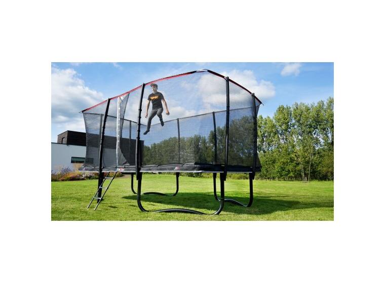 EXIT PeakPro rektangulær trampoline 305 x 518 cm | Med sikkerhetsnett 
