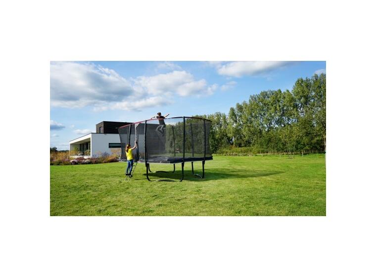 EXIT PeakPro rektangulær trampoline 305 x 518 cm | Med sikkerhetsnett 