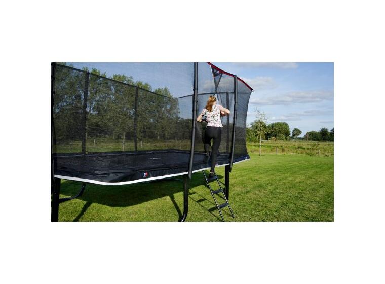EXIT PeakPro rektangulær trampoline 305 x 518 cm | Med sikkerhetsnett 
