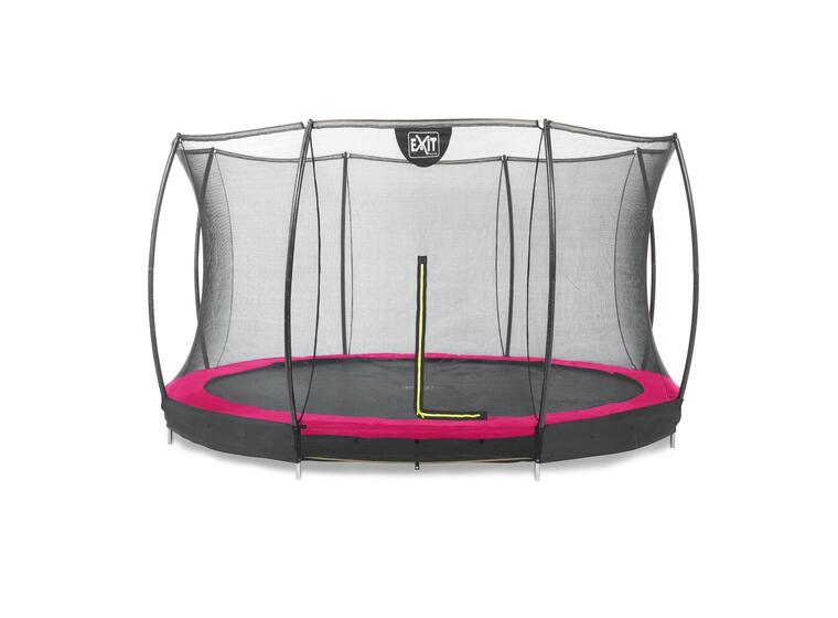 EXIT Silhouette bakketrampoline 366 cm | Rosa | Inkl. sikkerhetsnett 