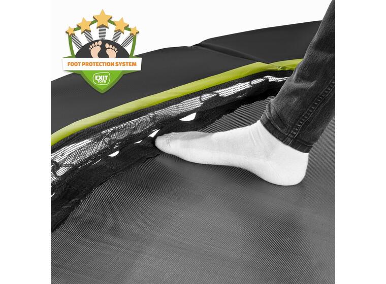 EXIT Silhouette trampoline 214 x 305 cm | Svart | Sikkerhetsnett 