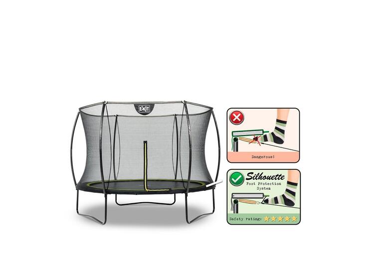 EXIT Silhouette trampoline 244 cm | Sikkerhetsnett 